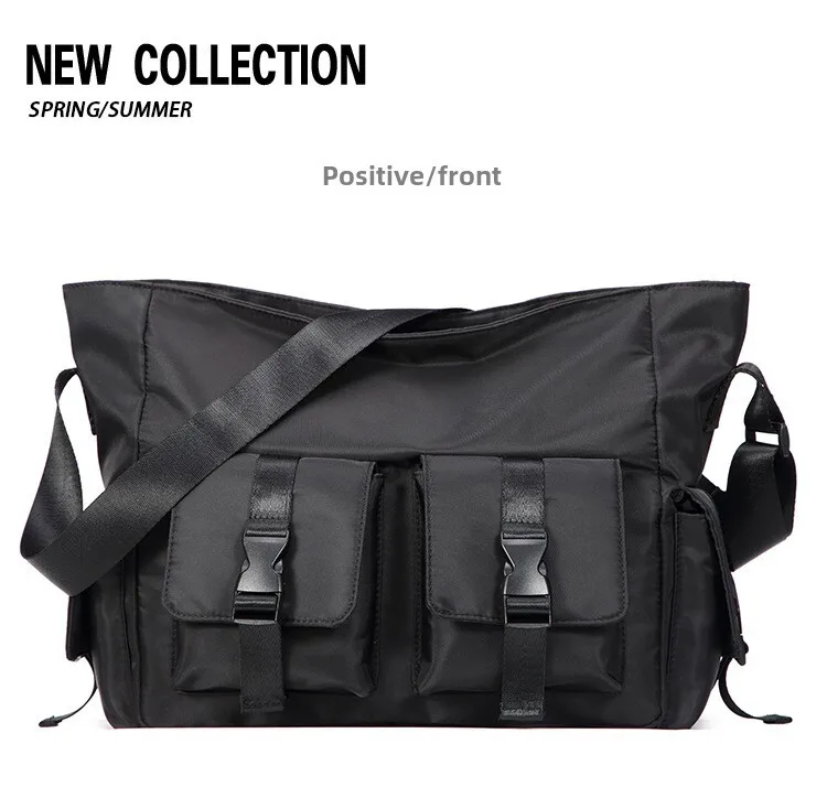 Canvas schoudertas voor heren en dames messenger bag_voghion.com