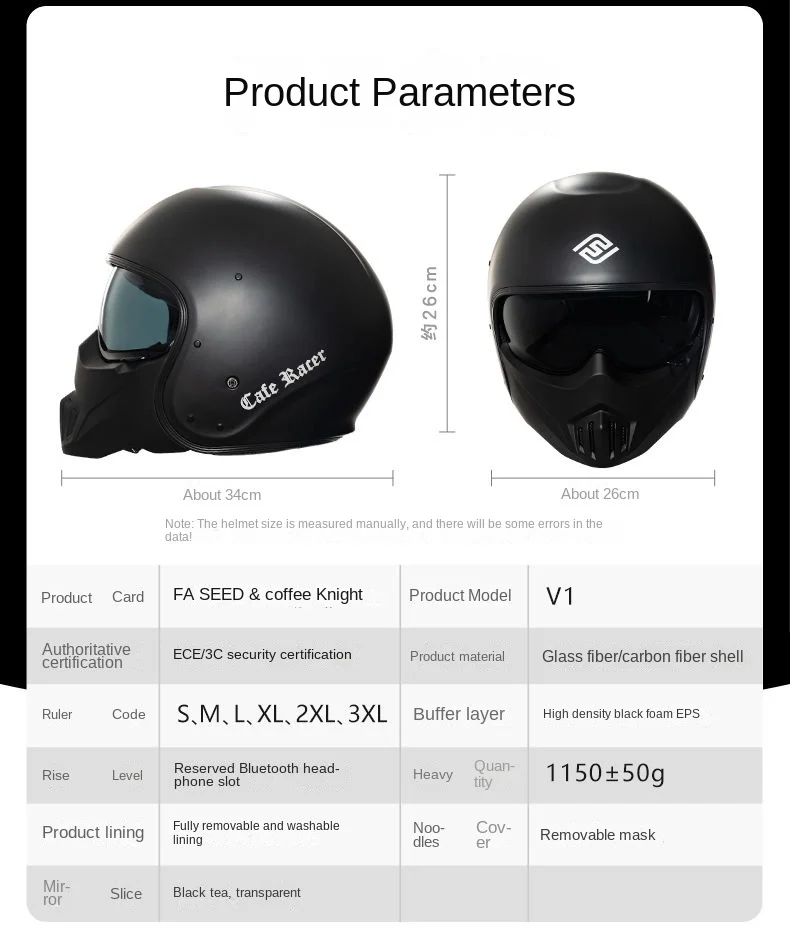 FASEED Full Face Motorcycle Helmet Detachable Modular Retro  DOT ECE Certification Capacetes moto Cascos para moto