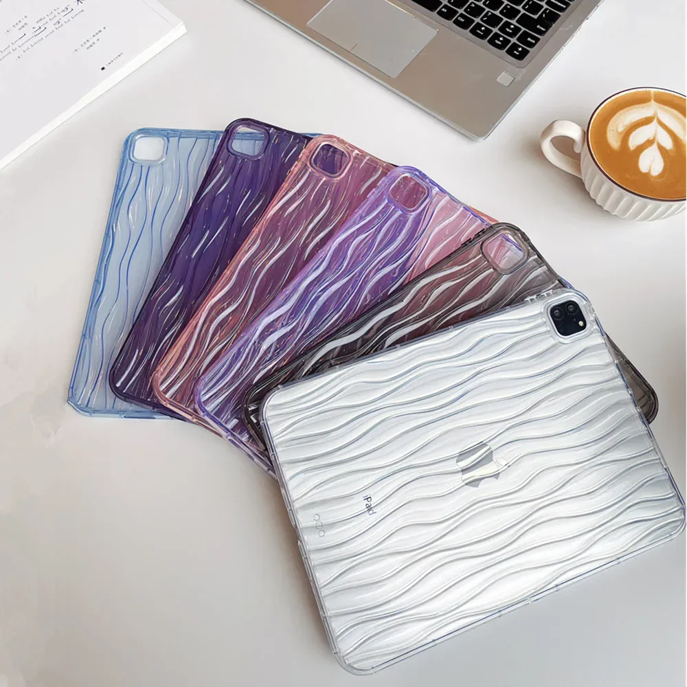 Sleek Water Ripple Slim Silicone Tablet Case