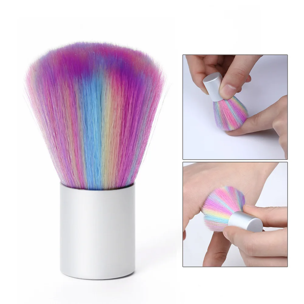 

100pcs Nail Cleaning Brush Nail Decor Art Manicure Dust Brushes Short Handle Cleaning Brush Extended Gel Crystal Makeup Brushes