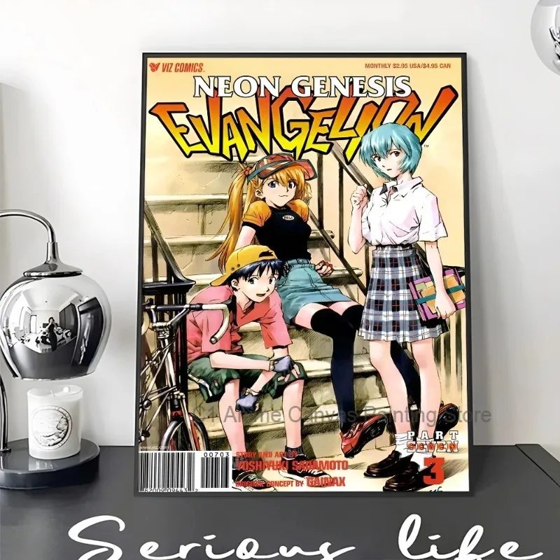 Neon Genesis Evangelion Anime Canvas Wall Art Decor