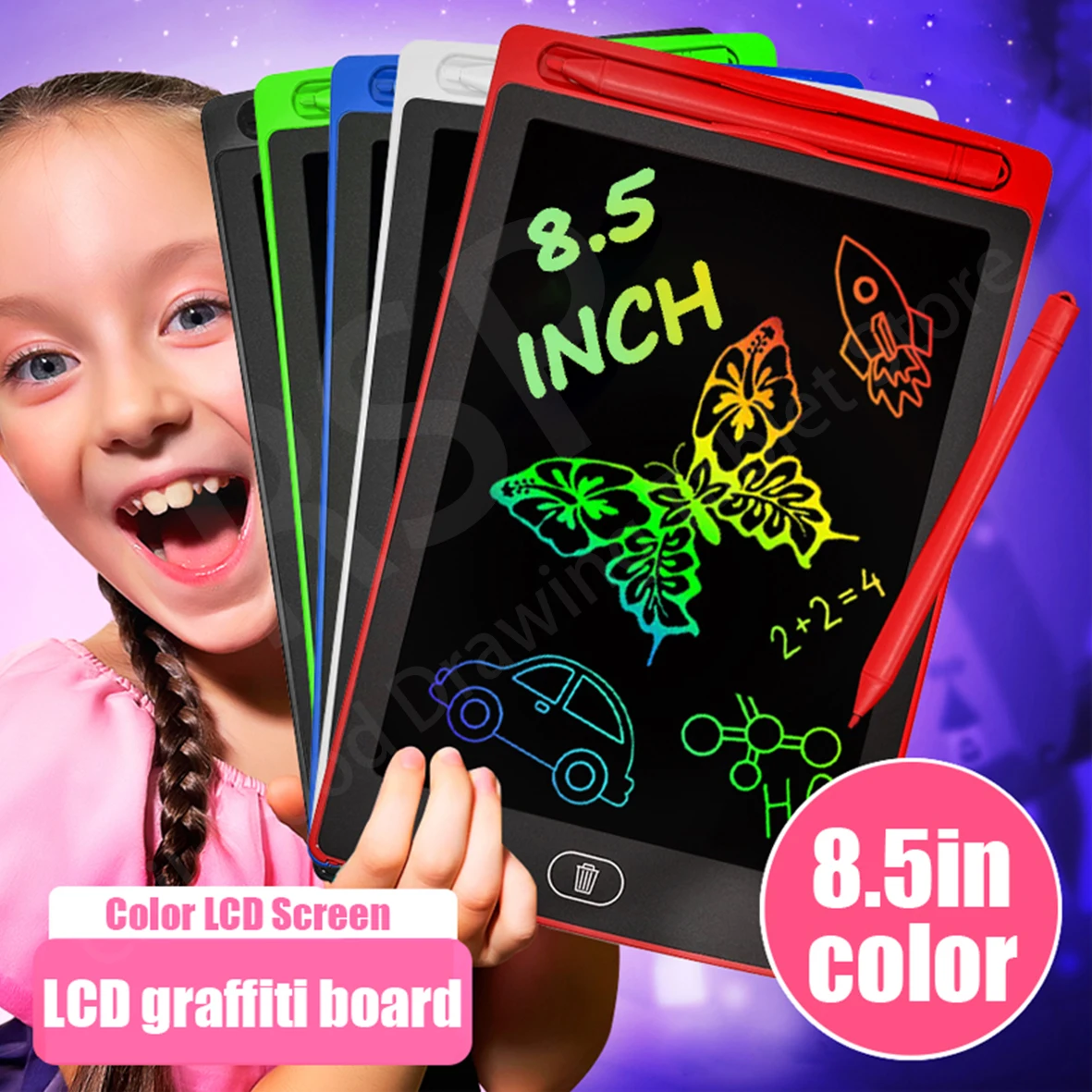 16/12/10/8.5/8.2/6.5/4.5inch LCD graphic tablet,color drawing tablet,3 4 5 6 7 8years kids birthday gifts/Christmas/travel toys