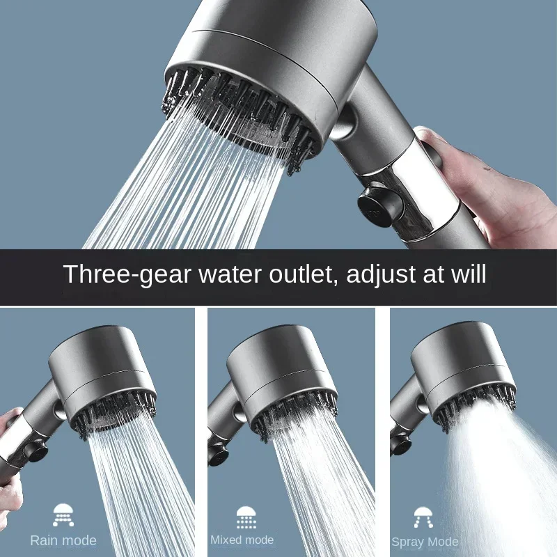 Hot 3 Modes Shower Head High Pressure Showerhead Portable Filter Rainfall Faucet Tap Bathroom Bath Home Innovative Accessories