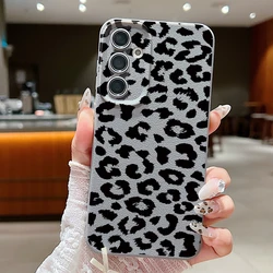 Leopard Print Protective Phone Case - Samsung A57 (A121 Gray)