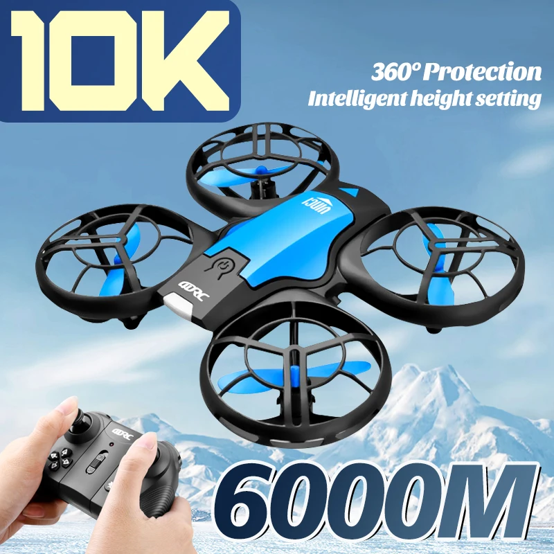 

New V8 Mini Drone 10K HD Camera Height Hold Wifi Foldable Quadcopter 6000 M Remote Control Toys For Children Gifts