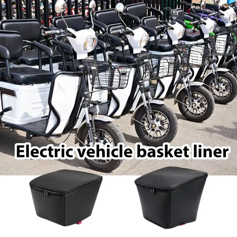 

Rainproof Insulated Cooler Lunch Bag for Bike Basket Front Trunk Bag bicycle Basket Supplies For bicycles electric cars