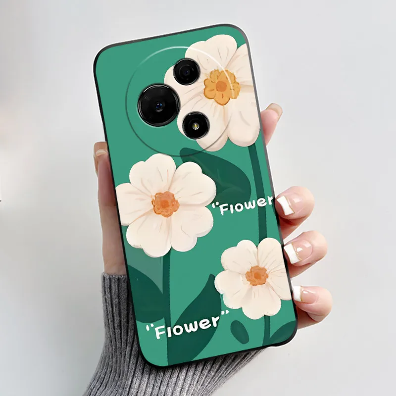 Luxury Fashion Butterfly Flowers Black Soft Silicone Shockproof Phone Case Cover