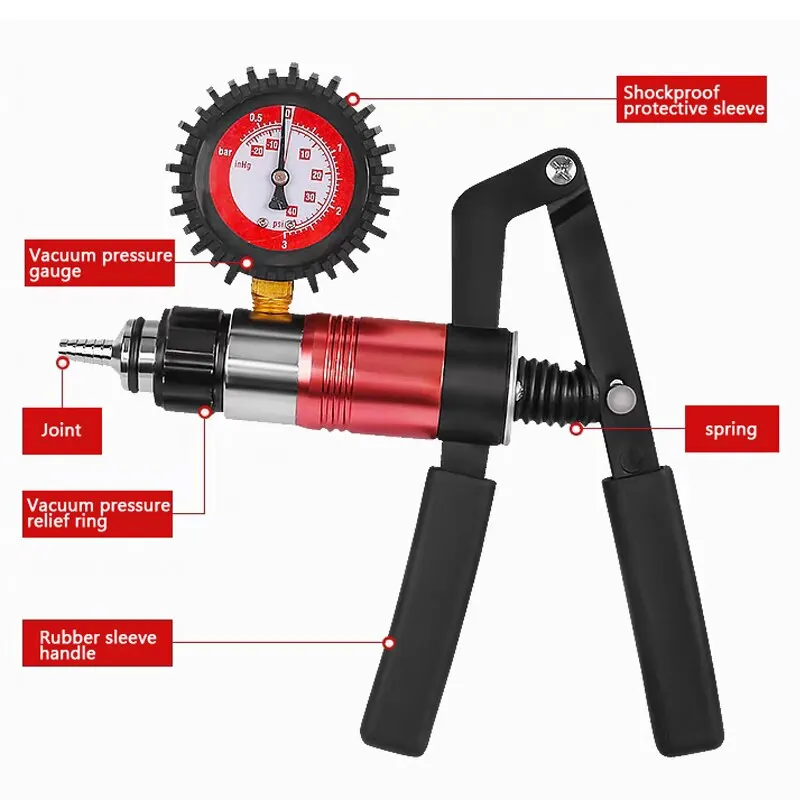 Electric Vacuum Pump Automotive Tools Handheld Hand Vacuum Pump Kit Vacuum Pistol Pump Tester