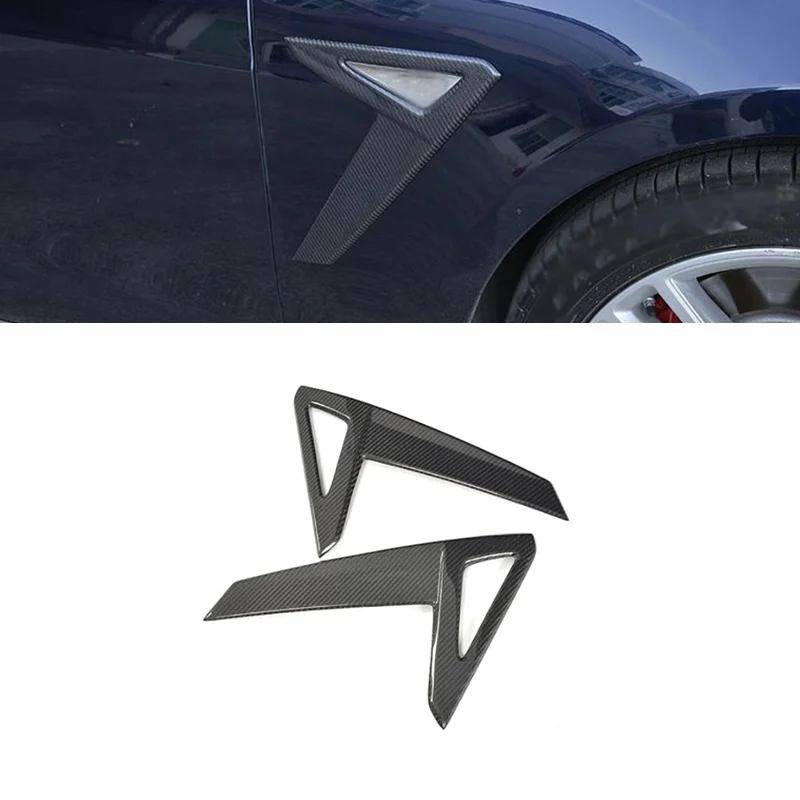 

Боковое крыло из углеродного волокна, лопасть для спойлера, вентиляционные отверстия, канарелки для Tesla Model S 2016-2018