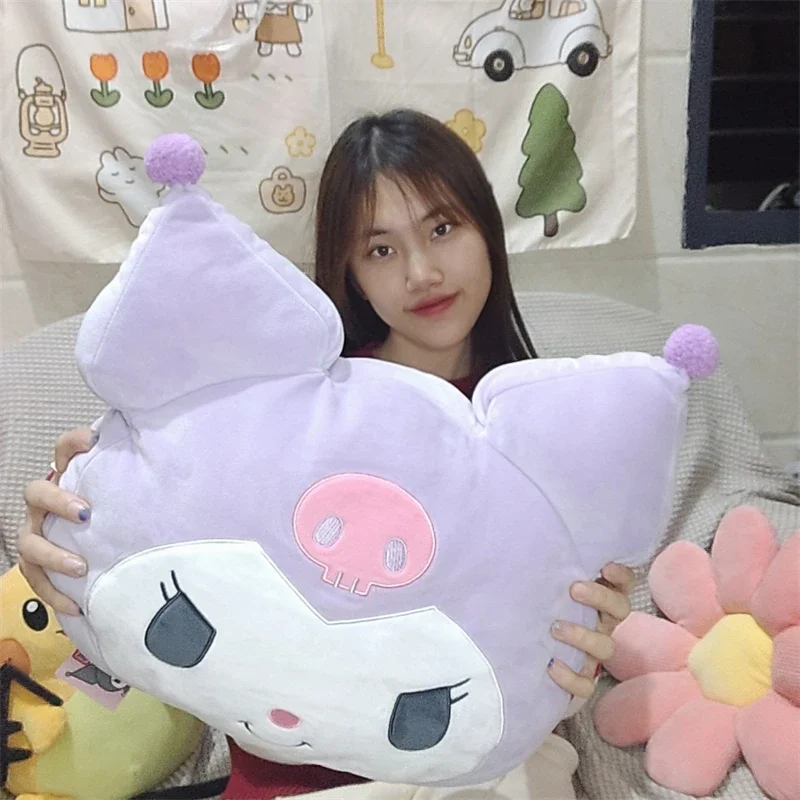 Comfortable Kuromi Back Cushion For Chair Japanese Style Lovely Pillow Sofa Bed Decorative Very Soft Throw Pillow Gifts Girl 5