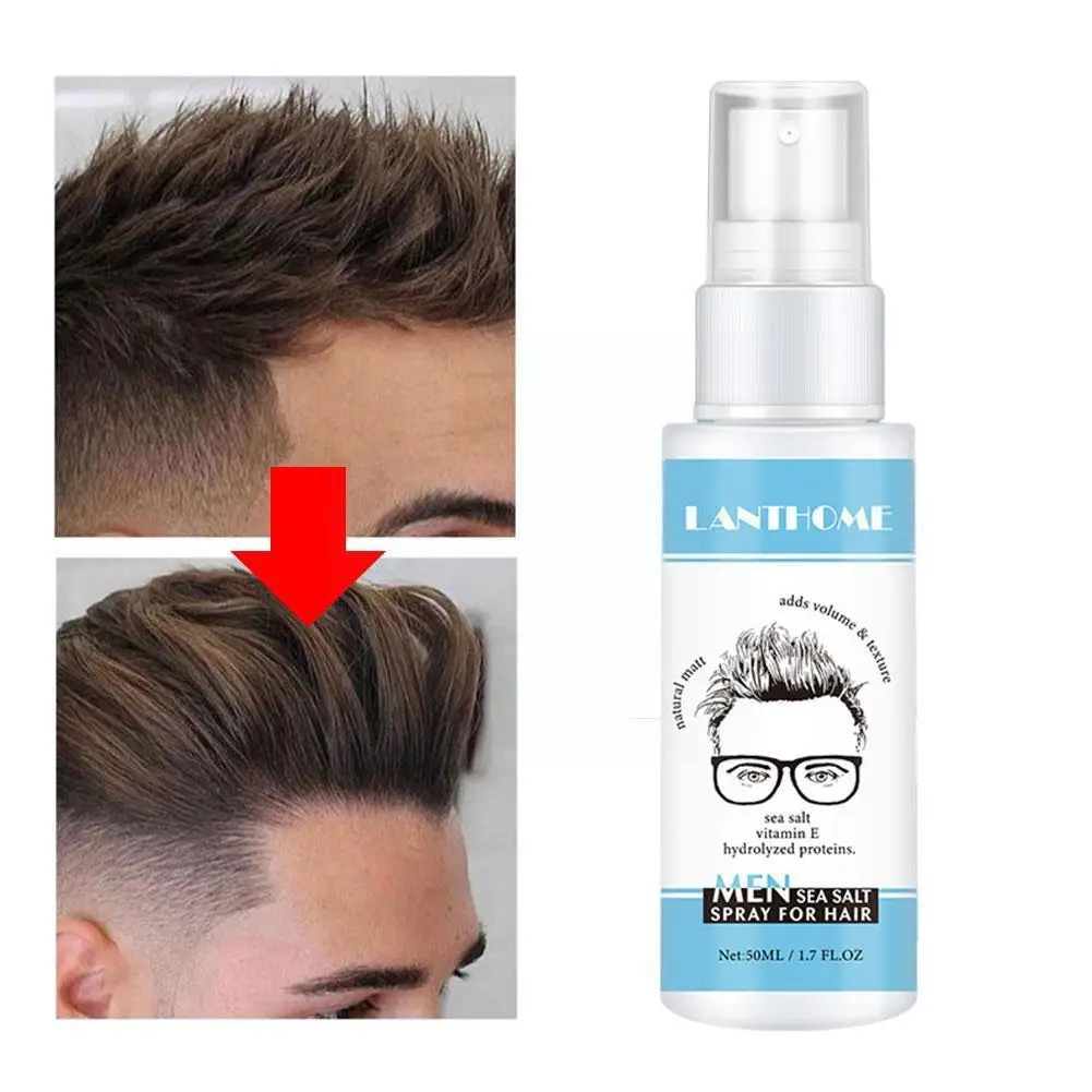 

Firstsun Men Sea Salt Spray for Volumizing Hair Spray Dry and Frizzy Hair Treatment Smooth Moisturize Repair Damage Hair Ca T9H0