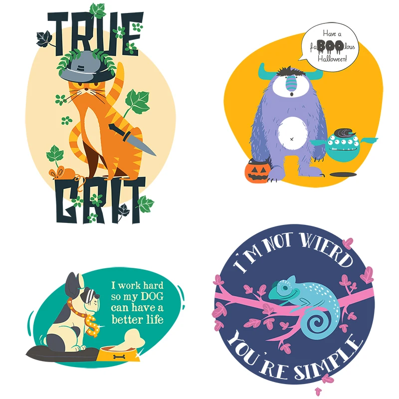 Tre Cricchetti Qc575 Adesivo Divertente Cartone Animato Personalizzato Sciarpa Colore Adesivo Da Parete Per La Decorazione Domestica