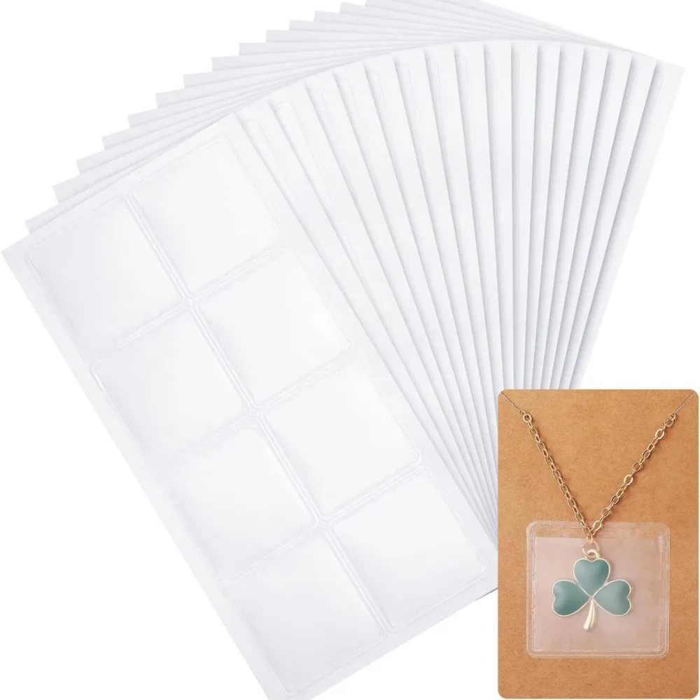 10/50pcs Halskette Kette Klebe beutel für Halskette Display selbst klebende Karten Verpackung Ketten halter Taschen Taschen Lieferungen