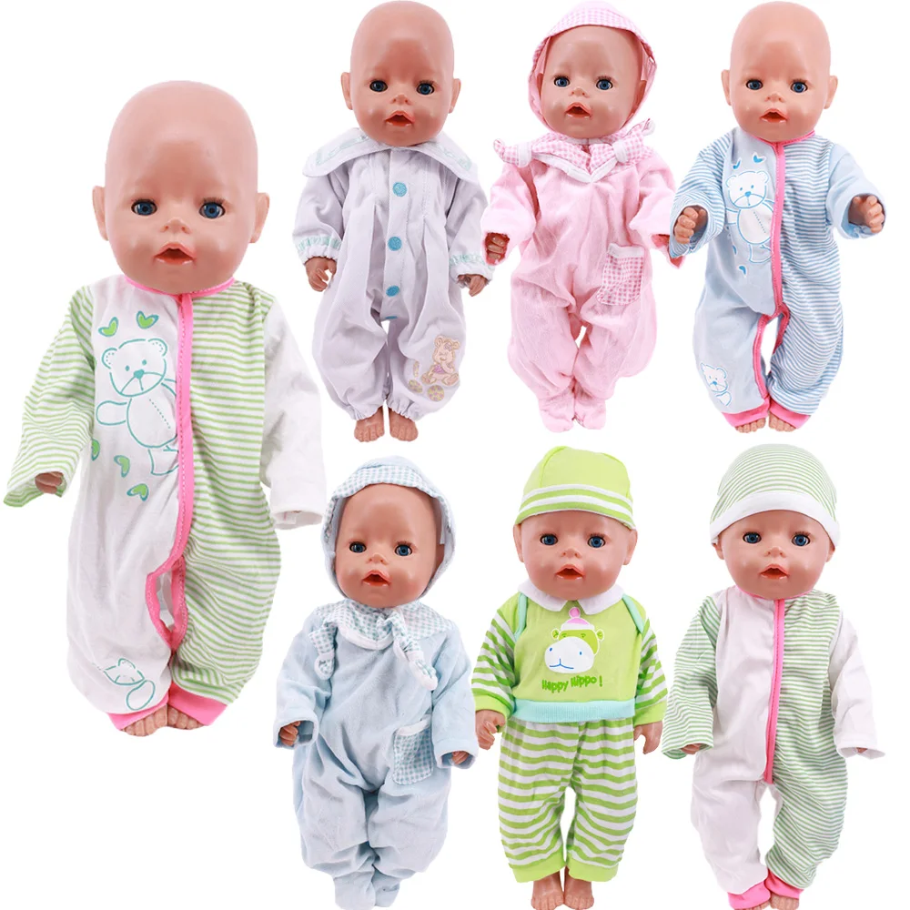 Bambola Pigiama Vestito Per 18 Pollici American Doll Girl Toy 43 Cm Born Baby Clothes Per Accessori La Nostra Generazione 43 Cm Nenuco
