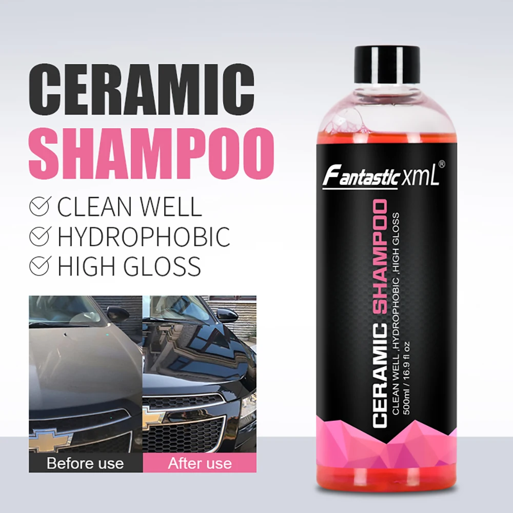 500ML Car Washing Liquid Details Concentrated Crystal Plating Car Washing Liquid Plating Crystal Waxing Car Washing Liquid paint cleaner for car