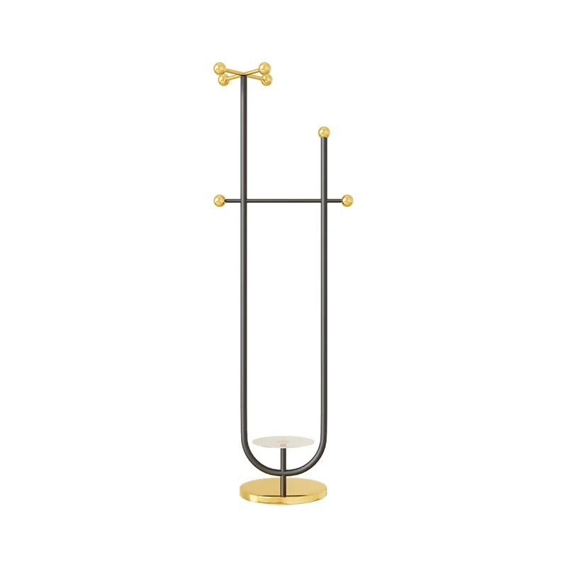 

YY Light Luxury Floor Coat Rack Modern Simple Stainless Steel Clothes