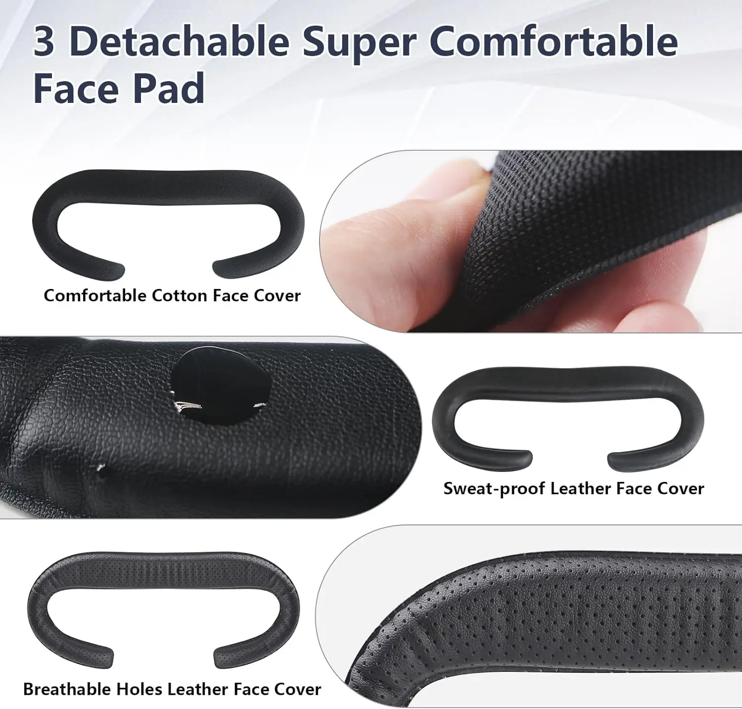 7-in-1 Set VR Face Pad Oculus Quest 2 Fitness Facial Interface Bracket Anti-fogging Air-Circulation Sweatproof Face Cover vr face pad facial interface cushion pad