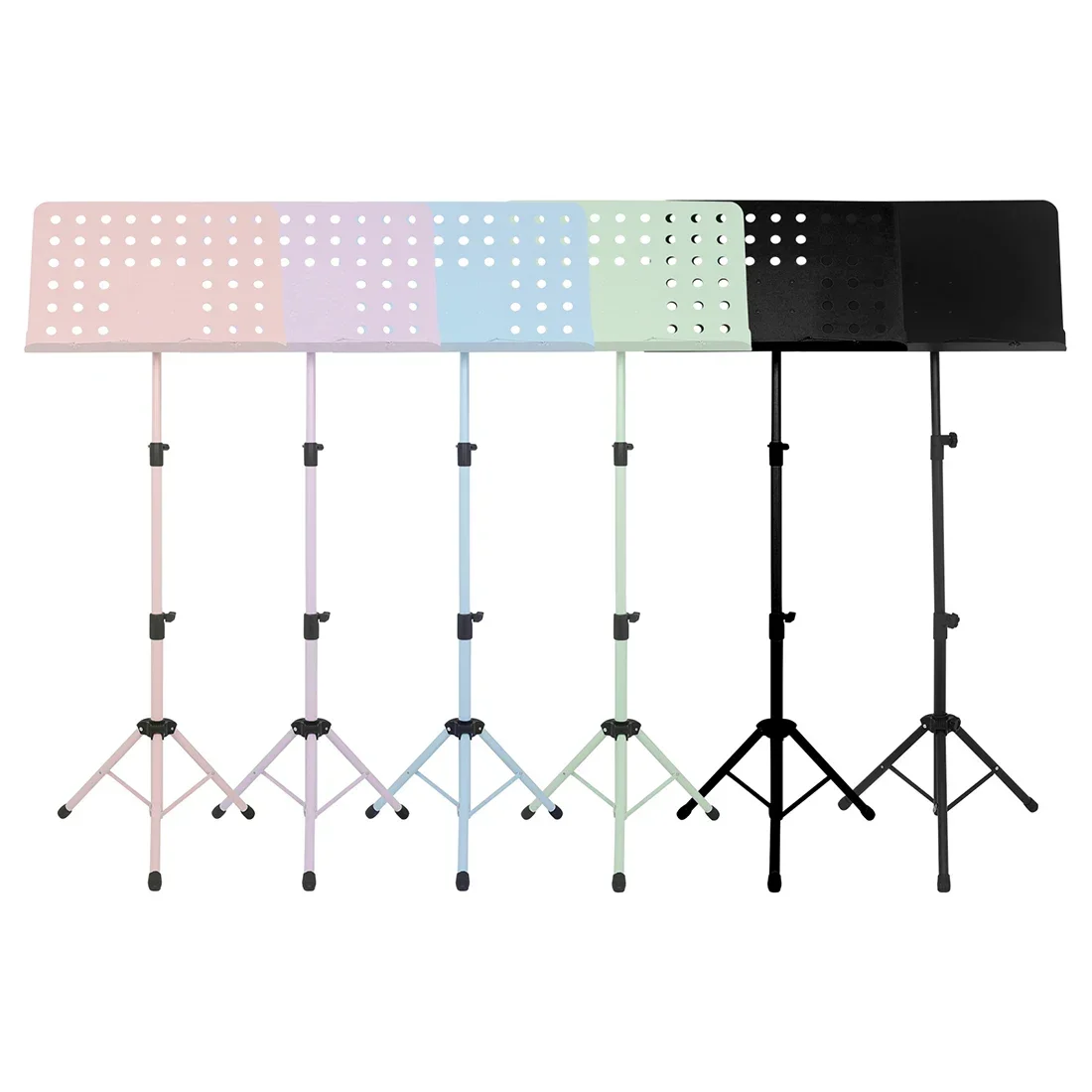 Musical Score Stand Portable Macaron Metal Stand High Strength Steel Foldable Lift Universal Stand Musical Instrument Accessory