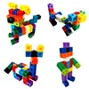 Linking Cubes Math Blocks Toy with Activity Cards 100pcs Numbers Counting Set Snap Toy Counters Kids Educational Learning Gifts 2