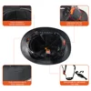 CE Carbon Fiber Full Brim Hard Hat w/ Built In Goggle Triangle Face Towel Construction Engineer  Safety Helmet ABS Safety Cap 4
