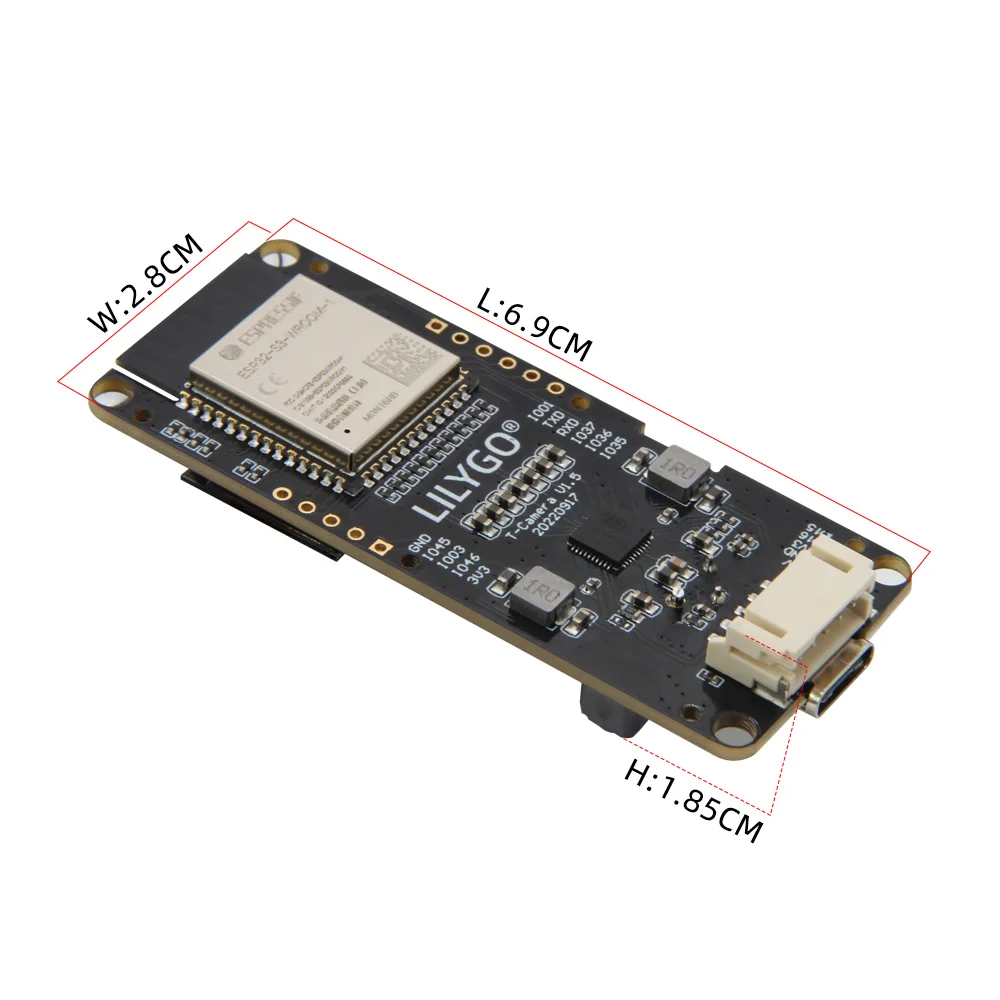 T-ī޶ S3 ESP32-S3 ESP32-Cam, 2 鸸 ȼ HD ī޶ ÷, 16MB ESP32-S3FN16R8, 0.96 ġ SSD1306 OLED ũ Pir PMU