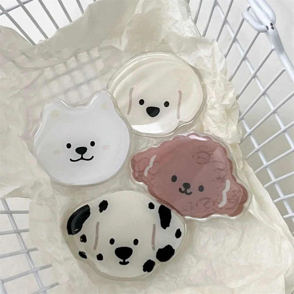 Coreano Cute Cartoon Puppy Phone Grip Tok Griptok Holder Ring Per Iphone Samsung Lovely Teddy Dog Staffa Pieghevole Per Supporto