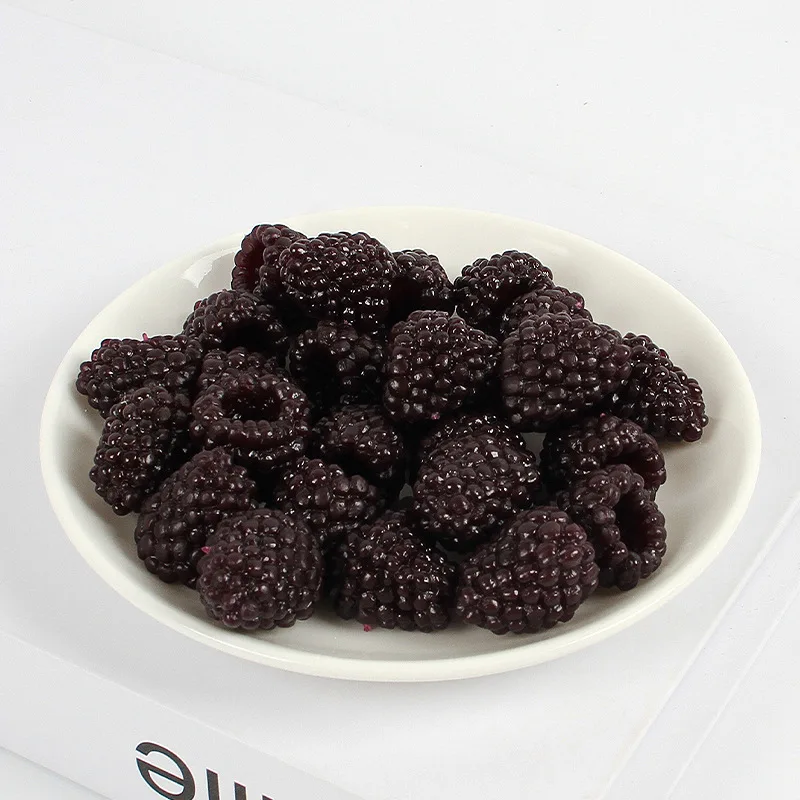 10Pcs Artificial Raspberry Fruit Bilberry Cabinet Home Display Decoration Early Education Photography Props Fake Simulation artificial fruits and vegetables