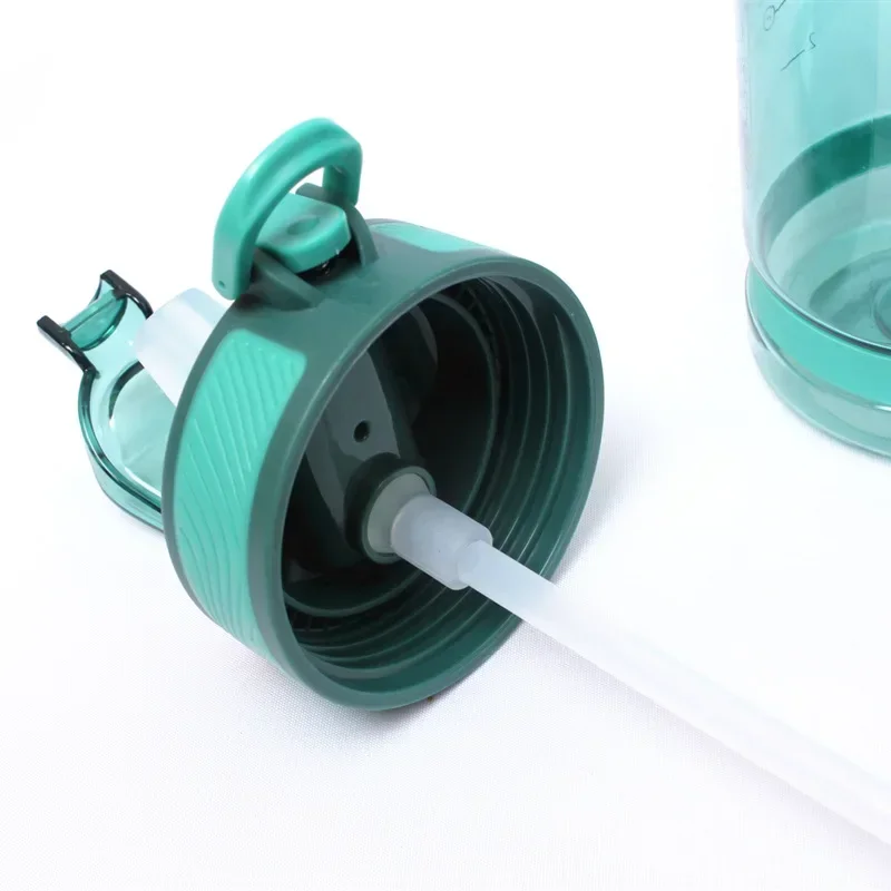 Sports Water Bottle 800ml with Straw for Camping Hiking