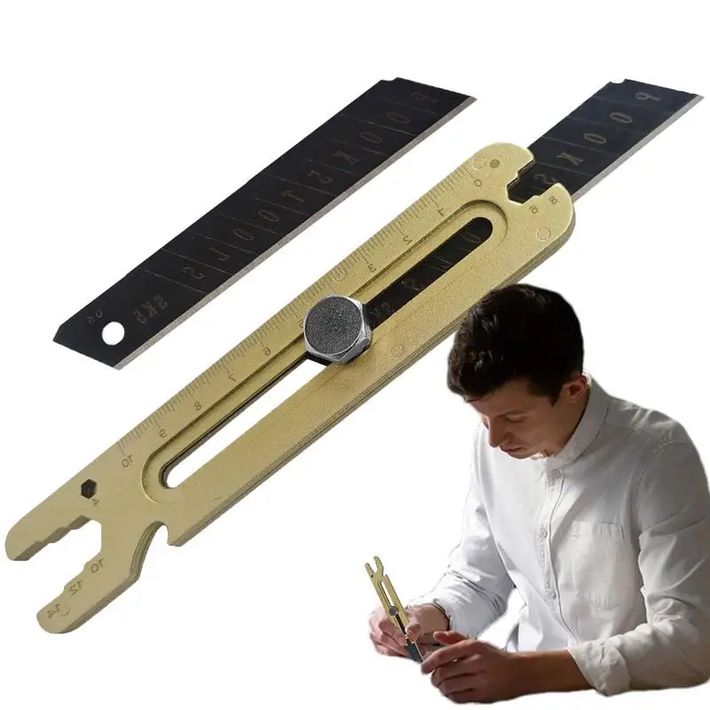 

4 In 1 Multi-Function Utility Knife Retractable Box Cutter Heavy Duty Cardboard Cutter DIY Hand Tool