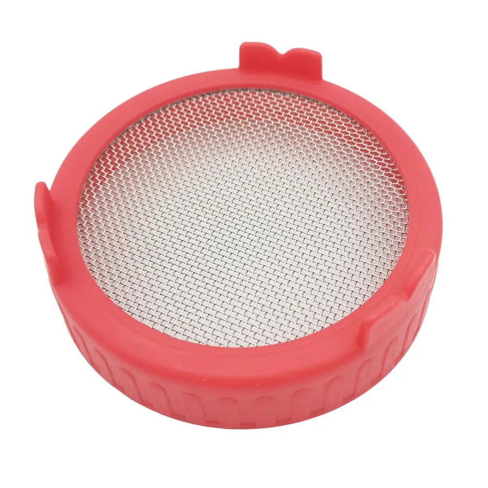 Wide Mouth Plastic Mason Jarhipping Seed Crop Germination for Jar Plant Sprouting Lid Food Grade Mesh Sprout Cover for Maso L8O1 5