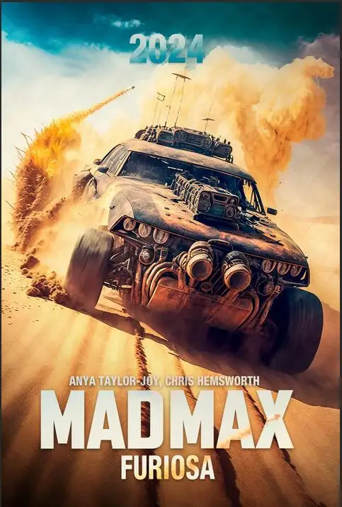 

Max furosa 2024 печать по фильму, художественный холст, плакат для гостиной, Декор, домашняя Настенная картина