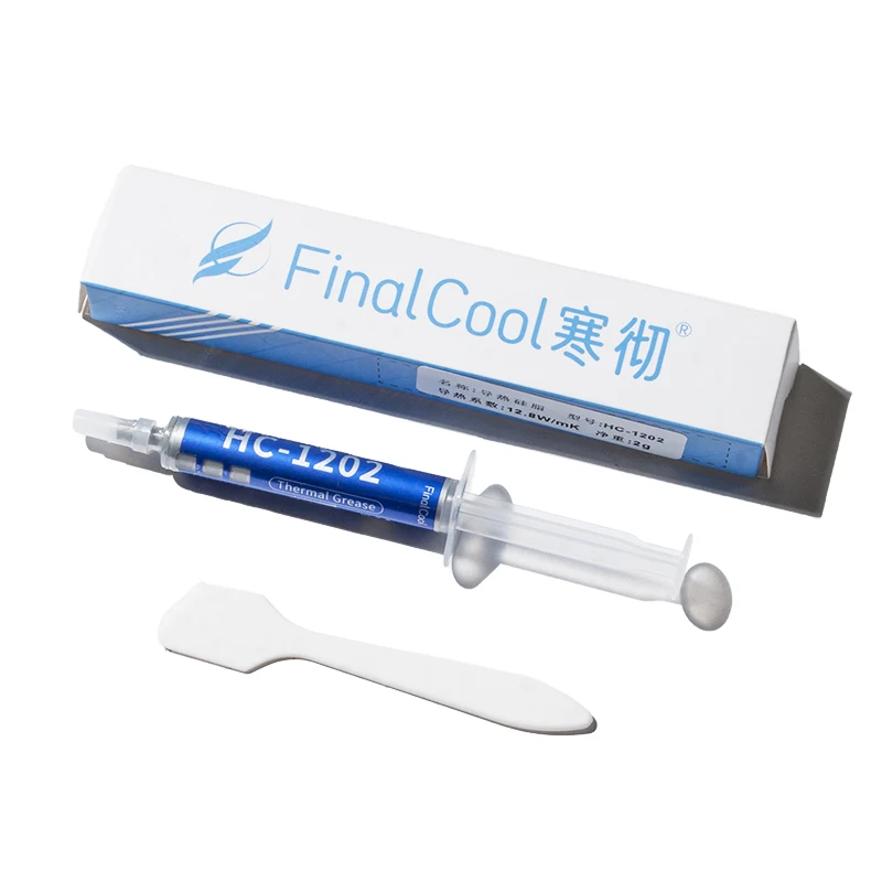 FinalCool HC1202 CPU, 그래픽 카드, 노트북용 최고 성능 열 페이스트, 매우 높은 열 전도성