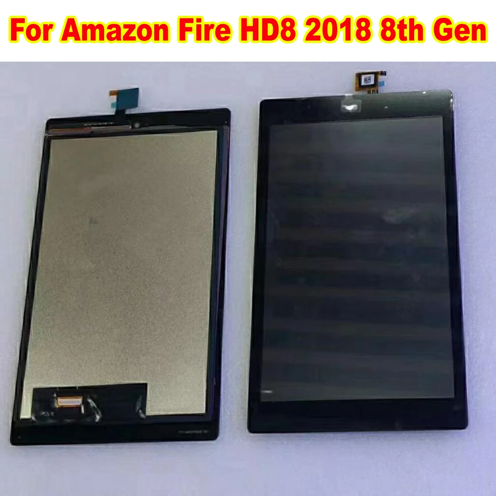 Amazon Kindle yangın HD8 için en iyi LCD ekran dokunmatik ekranlı  sayısallaştırıcı grup sensörü 8th Gen 2018 L5S83A Tablet PC Pantalla| | -  AliExpress