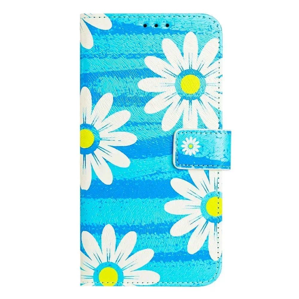 Vibrant Artistic Flip Wallet Phone Case - Shockproof and Stylish Cover