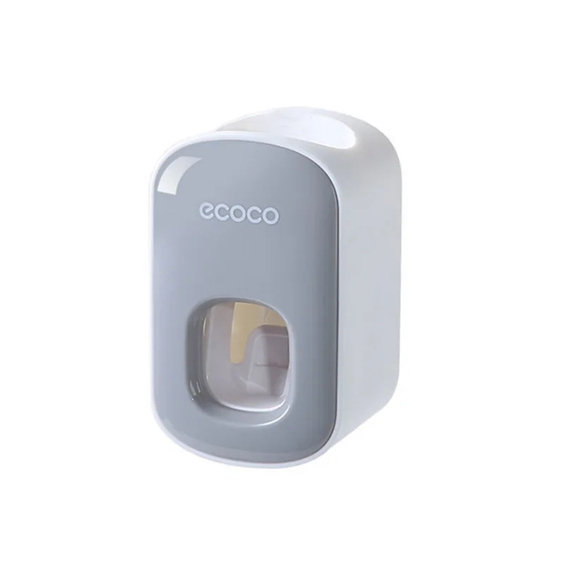 Toothpaste Dispenser Ecoco Automatic No Nail Bathroom Toothpaste Squeezer Punch Free Wall Mounted Accessories