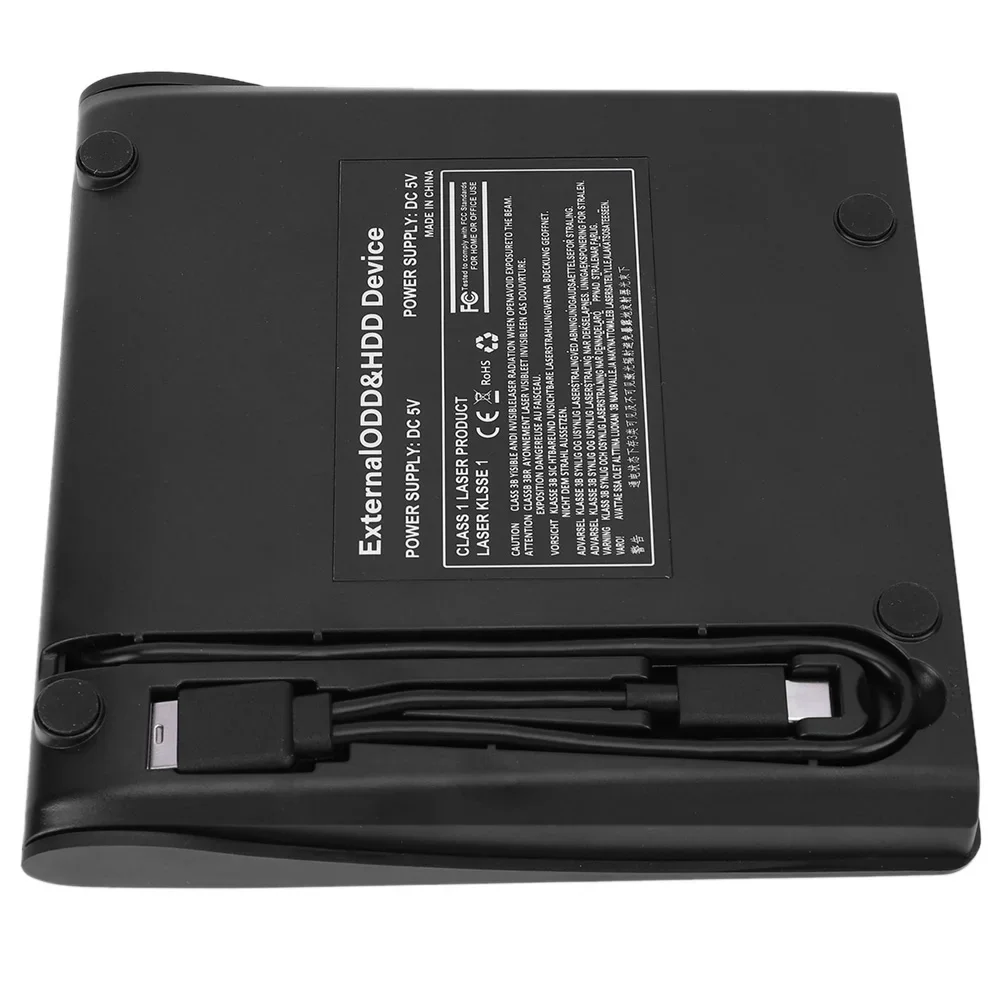 슬림 외장 CD DVD RW 드라이브, USB 3.0 C 타입 라이터, 버너 플레이어 리더, 데스크탑 PC, 윈도우, 리눅스, 맥 OS, 애플용