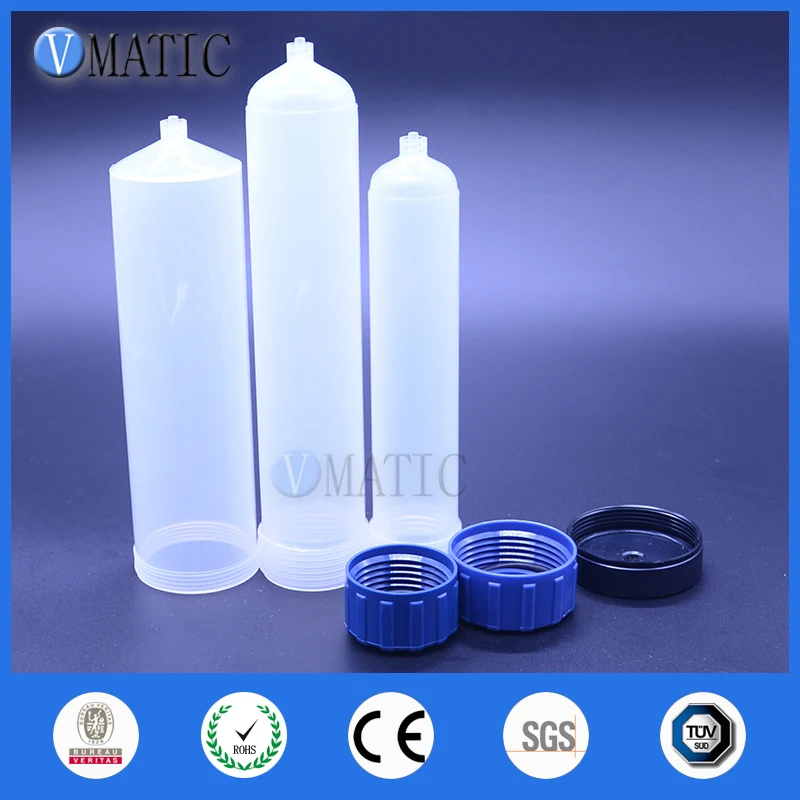 

High Quality Glue Fluid Liquid Dispenser Large Pneumatic Syringe 100 / 200 / 300 Cc Ml With Piston & Adapter 3 Pcs / Lot