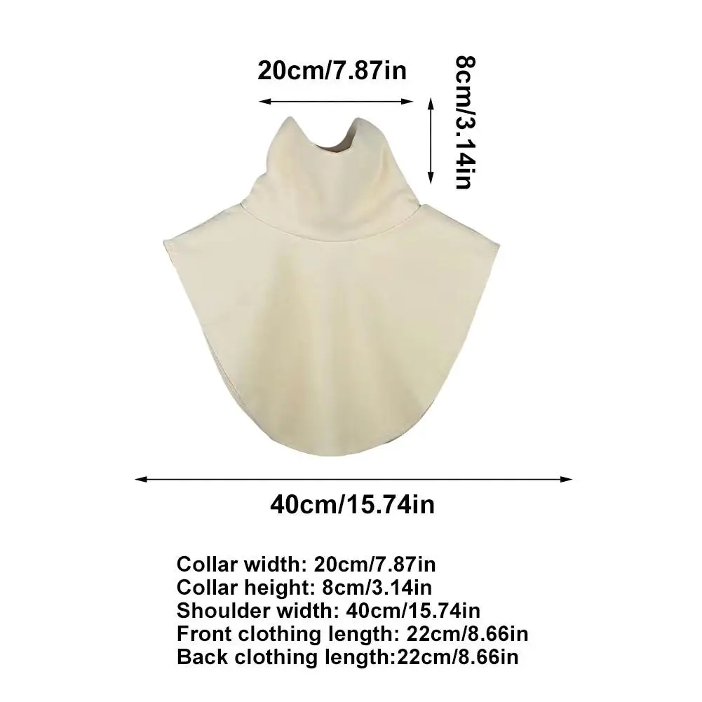Frühling Winter DIY Shirts Kragen Patch T-shirts Erweiterte Krawatte Abnehmbare Innen Kragen Qualität Revers Rollkragen Hals Wärmer – Detail 18