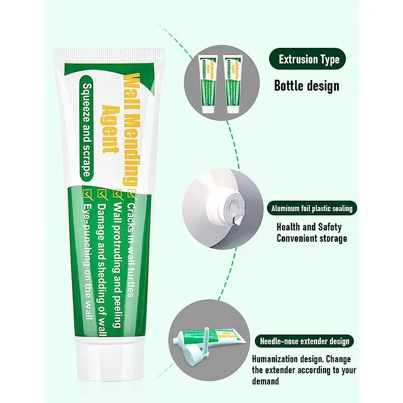 Hot Sale Wall Mending Agent 100g/130g/150g/250g Wall Repair Cream With Scraper Paint Valid Mouldproof Quick-Drying Patch Restore