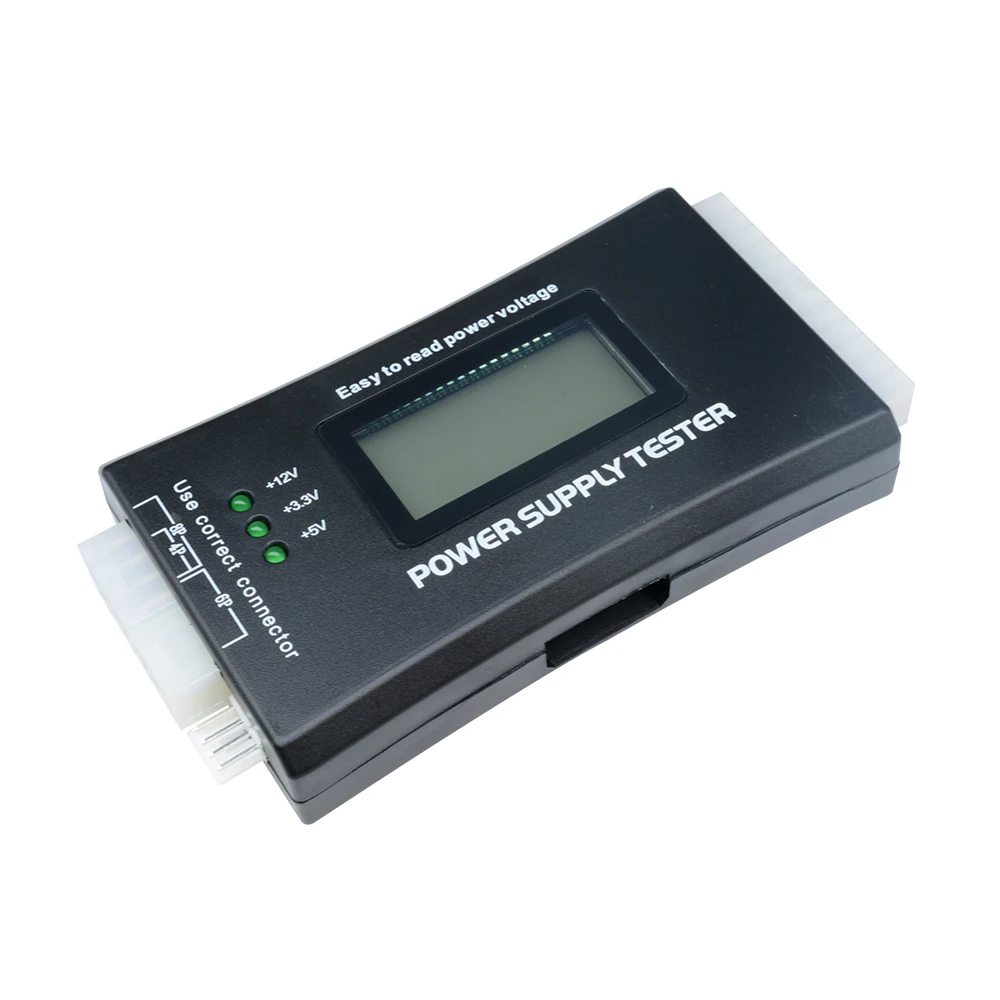 Digital LCD Display PC Computer 20/24 Pin LCD Power Supply Tester Check Atx Source Tester Power Measuring Diagnostic Tester Tool 3