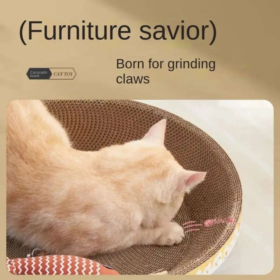 Title 6, Corrugated Cat Scratcher Pet Cat Scratching Boa...