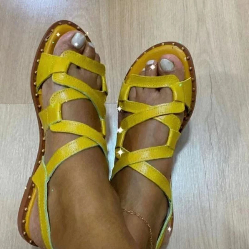 Women Sandals Rome Shoes Summer New Rome Flats Slippers Beach Sport Casual Ladies Shoes Soft Mujer Slides Bohemian Zapatos