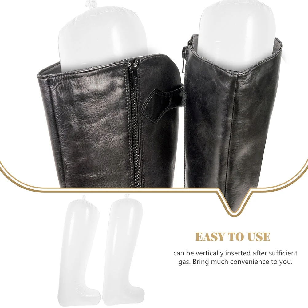 2 Pairs of Mid-height inflatable boot braces Boots Holders L Type Boots Shaper Shoes Support Inflatable Boots Shaper 2