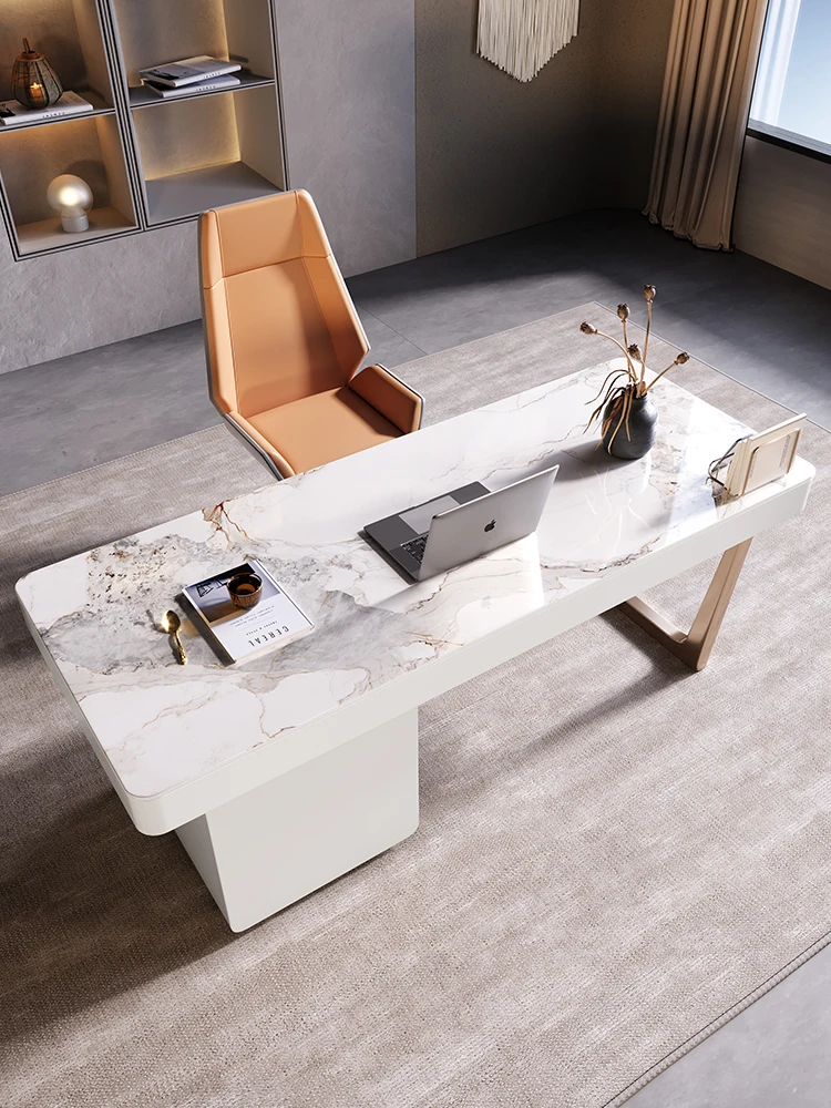 

Bright slate luxury desk desk desk designer Nordic study computer desk