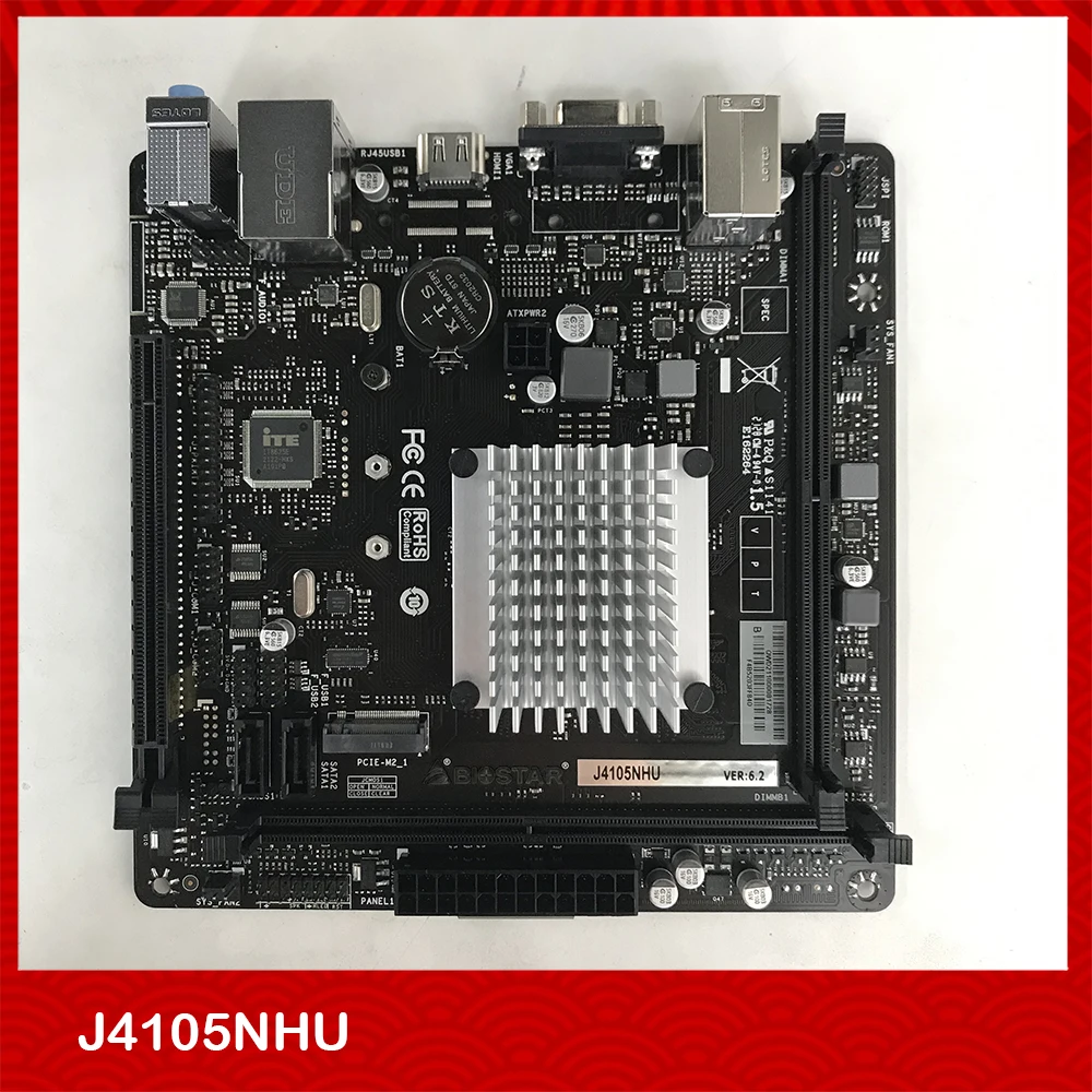 Carte mère pour BIOSTAR J4105NHU 4125, processeur Intel Quad core