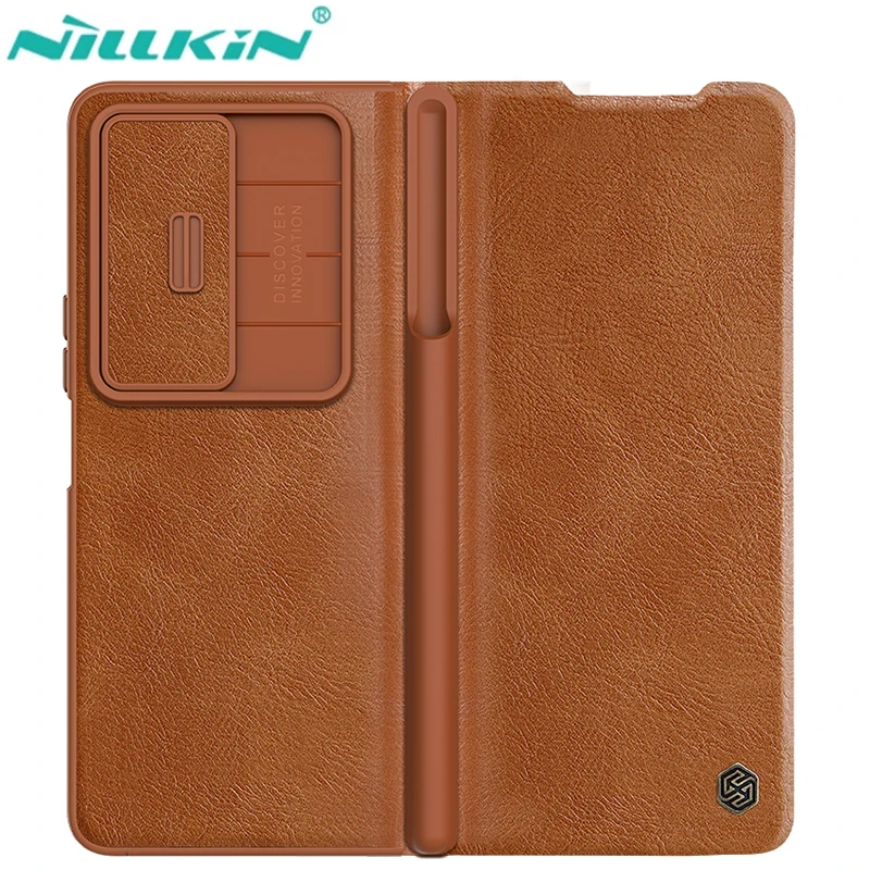 Nillkin Qin Leather Phone Case Cover On For Samsung Galaxy Z Fold 4 5g