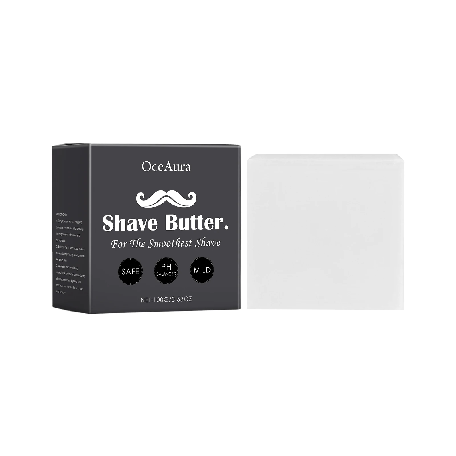 Men's Shaving Soap Gently Cleansing Smooth Shave Experience Deep Moisturizing And Soothing Dry Skin