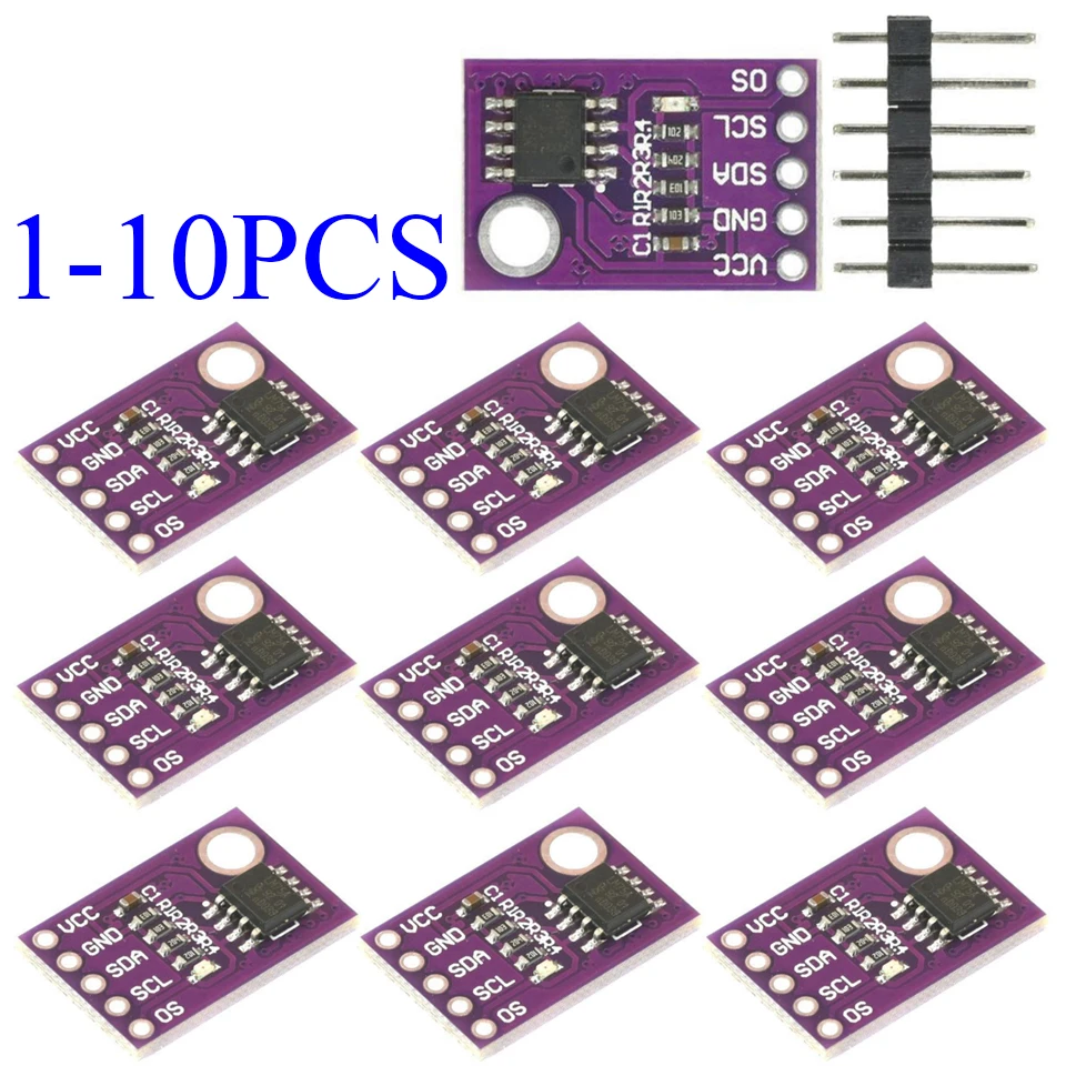 Temperature Sensor Module LM75 Temperature Sensor Breakout Arduino ...