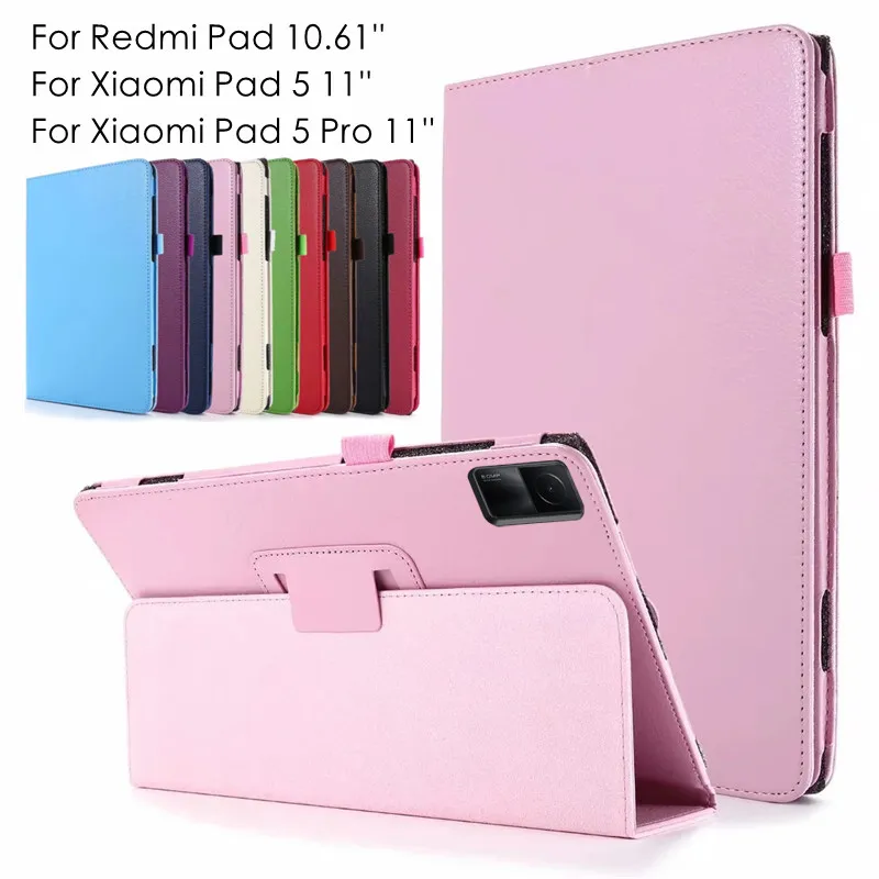 

For Xiaomi Redmi Pad Case 10.61 inch 2022 Flip PU Leather Stand Cover For Funda Xiaomi Redmi Pad 10 61 Mi Pad 5 11 Tablet Case