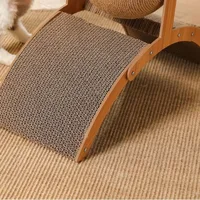 2 In 1 Wooden Cat Scratching Ball Sisal Scratch Board Durable Grinding Paw Toy Solid Wood Scraper For Cats Kittens Pet Supplies 5